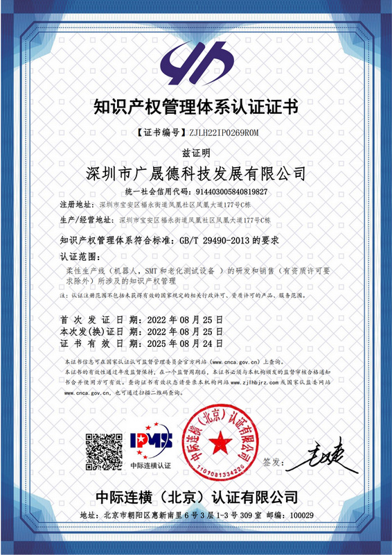 广晟德常识产权管理体系认证